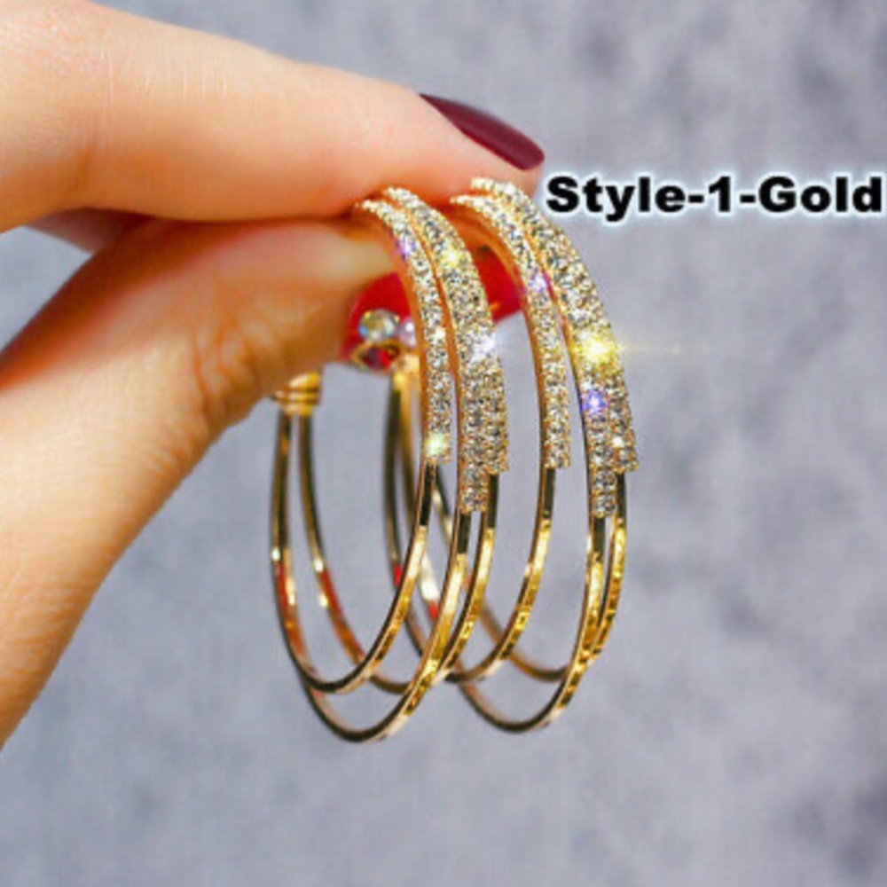 NEW 18k gold plated hoop earrings